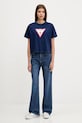 Хлопковая футболка Guess Jeans W5GI20.KCTG1 тёмно-синий SS25