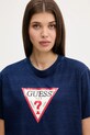 Хлопковая футболка Guess Jeans тёмно-синий W5GI20.KCTG1