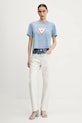 Guess Jeans t-shirt bawełniany W5GI20.KCTG1 niebieski SS25