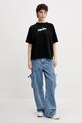 Бавовняна футболка Guess Jeans W5GI29.K8HM0 чорний SS25