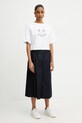 MAX&Co. tricou din bumbac 2516941083200 alb SS25