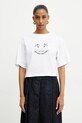 MAX&Co. tricou din bumbac alb 2516941083200