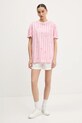 Karl Kani t-shirt bawełniany 61300127 różowy SS25