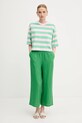 United Colors of Benetton pamut póló 32JPD10A5 zöld SS25