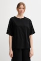 United Colors of Benetton t-shirt tessuto elasticizzato nero 3903D10AA