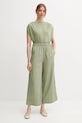 Bavlněné tričko United Colors of Benetton 3096D10AB zelená SS25