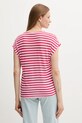 Одяг Футболка з домішкою льону United Colors of Benetton 38O0D10A8 рожевий