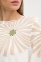 Футболка з домішкою льону United Colors of Benetton 3ZJYD1047 бежевий