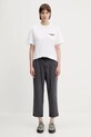 Carhartt WIP t-shirt bawełniany S/S Button T-Shirt I034702.02XX biały