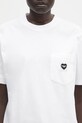 Bavlněné tričko Carhartt WIP S/S Pocket Heart T-Shirt bílá I032180.00AXX
