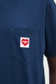 Carhartt WIP t-shirt bawełniany S/S Pocket Heart T-Shirt granatowy I032180.2VVXX