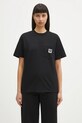 Carhartt WIP t-shirt in cotone S/S Pocket Heart T-Shirt rilassato nero I032180.00EXX