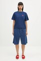 Carhartt WIP t-shirt bawełniany S/S Ingo T-Shirt I034648.E4GD niebieski