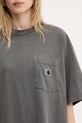 Бавовняна футболка Carhartt WIP S/S Nelson Grand T-Shirt сірий I034621.87GD
