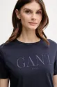 Gant t-shirt bawełniany granatowy 4200502