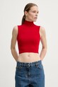 Halenka The Kooples červená FTOP30005K