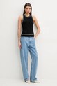 FROM FUTURE gilè in lana WTO01795 nero SS25
