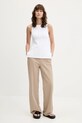 Abercrombie & Fitch top KI150.5209.178 fehér SS25