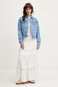 Bavlněné tričko Hollister Co. KI339.5061.100 bílá SS25