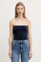 Obojstranný top Hollister Co. slim tmavomodrá KI339.5094.202