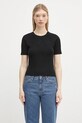 Пуловер Kenzo изчистен черен FF52PU4983CW.99J