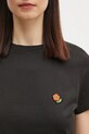 Βαμβακερό μπλουζάκι Kenzo Pop μαύρο FF52TS1674SO.99J