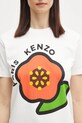 Pamučna majica Kenzo bijela FF52TS1684SO.02