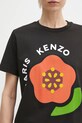 Βαμβακερό μπλουζάκι Kenzo μαύρο FF52TS1684SO.99J