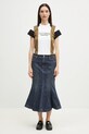 Хлопковая футболка Martine Rose Shrunken Panelled 652JE01000D белый