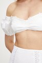 Pamučni top Ermanno Scervino bijela D464L611OVZ