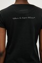 Βαμβακερό μπλουζάκι MM6 Maison Margiela S62GD0199.M20108.899 μαύρο
