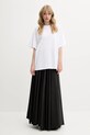 MM6 Maison Margiela t-shirt bawełniany S62GD0202.M20115.100 biały SS25