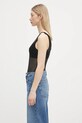 Боди Anine Bing Alysha Bodysuit A.10.10685 черен SS25