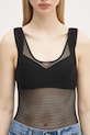 Anine Bing body Alysha Bodysuit negru A.10.10685