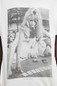 Anine Bing cotton t-shirt Lili Tee Ab X Dk X Brigitte Bardot white A.08.10565