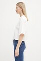 Bavlnené tričko Anine Bing Myers Cropped Tee Framed Monogram A.08.10920 biela SS25