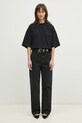 Anine Bing cotton t-shirt Myers Cropped Tee Framed Monogram A.08.10920