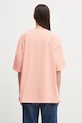 Odzież Fiorucci t-shirt bawełniany Print Boxy Fit U02SPTSH103CJ01PN02 różowy