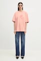 Fiorucci t-shirt bawełniany Print Boxy Fit U02SPTSH103CJ01PN02 różowy