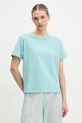 Odzież Rossignol t-shirt bawełniany Waterfall RLNWY13 turkusowy