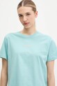 Rossignol t-shirt bawełniany Waterfall turkusowy RLNWY13