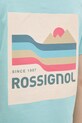 Rossignol t-shirt bawełniany Waterfall RLNWY13 turkusowy