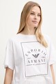 Oblačila Bombažna kratka majica Emporio Armani Underwear EW000553.AF10887 bela