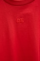 Wales Bonner t-shirt in cotone Horizon rosso WS25JE33.JE01.349