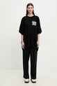 MMC STUDIO tricou din bumbac LE.MADAME negru SS25