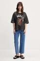 Bimba Y Lola tricou din bumbac 251BR7404.10035 gri SS25