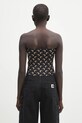 Clothing Marine Serre top Recycled Moon Jersey SS Tube WTS011A.CJER0001 black