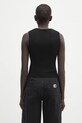 Clothing Marine Serre top Moon Jewelry Knit Open Neck WTK058A.CKNI0514 black