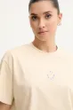 Picture t-shirt z domieszką lnu Hampy beżowy WTS0570