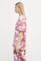 Bavlněné tričko A Bathing Ape Map Camo Oversized 1L30209001 růžová SS25